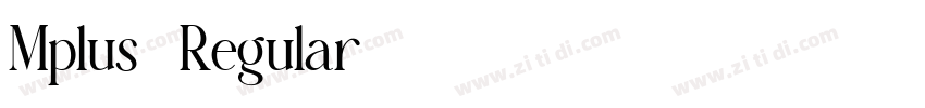 Mplus1 Regular字体转换